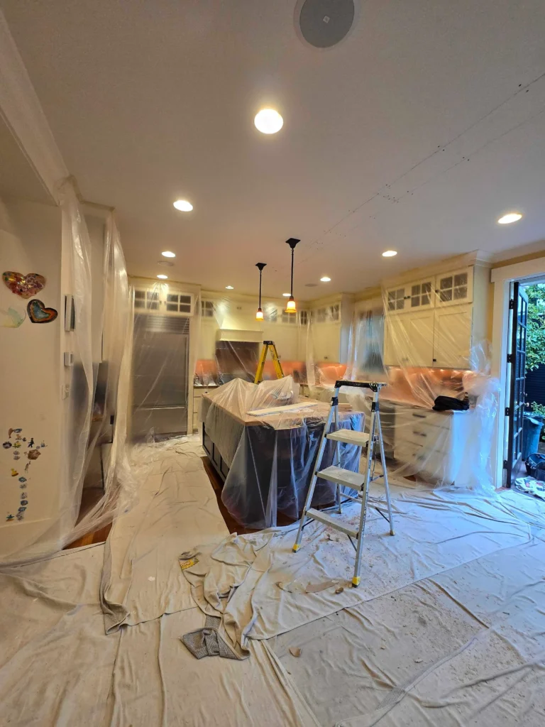 Completed PEX repiping Seattle project with organized manifold system and pressure-tested lines