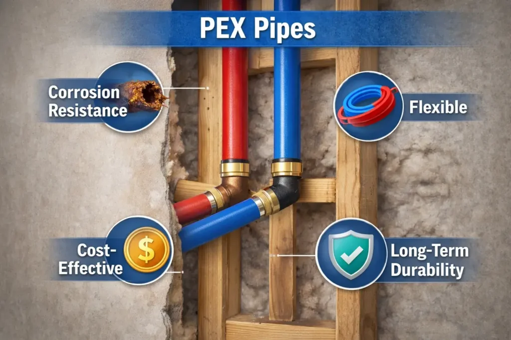 Benefits of PEX repiping: durability, cost-effectiveness, and long-term reliability for home plumbing.