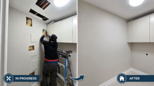 Professional whole house repiping using PEX and copper plumbing systems